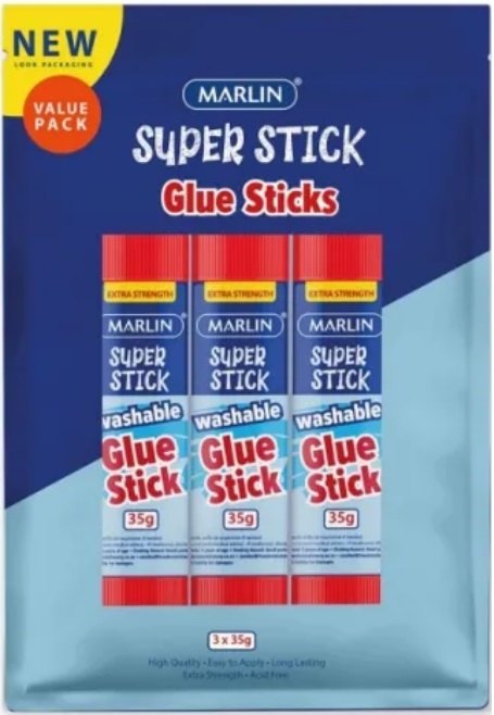 Marlin Non Toxic Glue Stick Value Pack