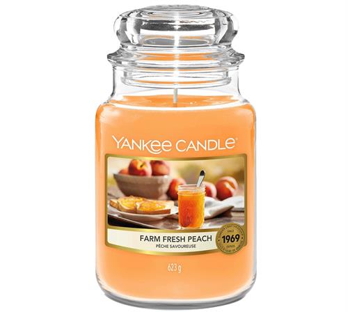 Yankee Candle Fresh Peach Large Jar Retail Box No