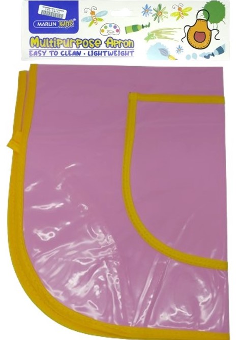 Marlin Multi Purpose Kids Plastic Aprons Pink –