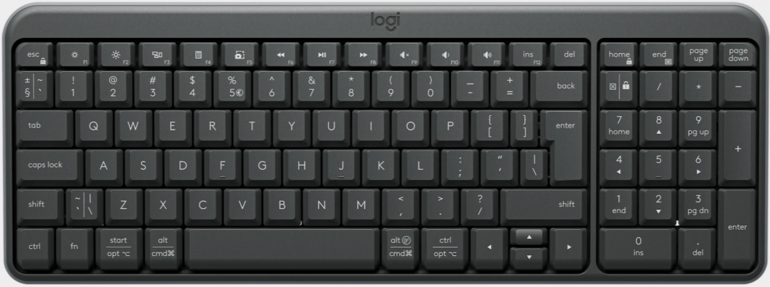 Logitech K250 Bluetooth Graphite Wireless