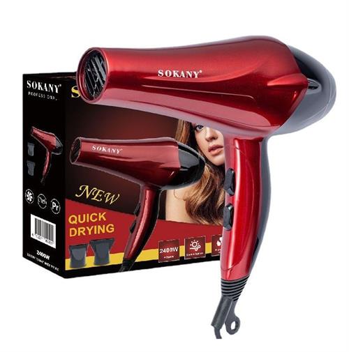 Sokany Metalic Red Professional Hairdryer 2400w