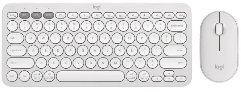 Logitech Pebble 2 Keyboard & Mouse Combo - White