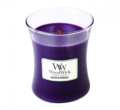 Woodwick Spiced Blackberry Candle Medium jar