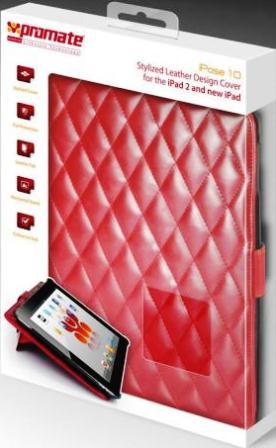 Promate iPose.10-Stylized Leather Design Cover