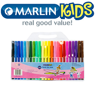 Marlin Kids Fibre Tip Pens 24