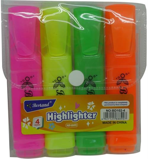 Brainware Bertand Pastel Highlighters Pack of 4