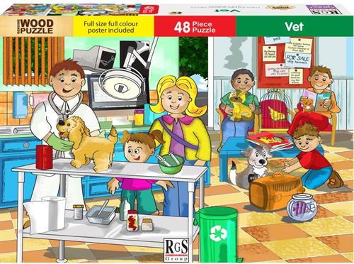 RGS 48pc The Vet Doctor Wooden Puzzle
