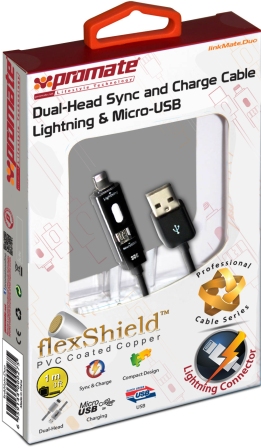 Promate linkMate.Duo Dual-ended Charge and