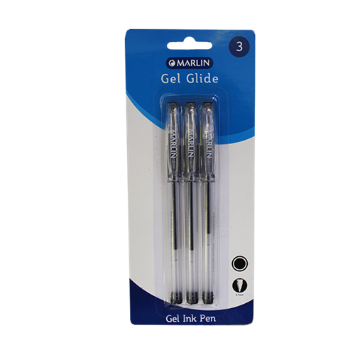Marlin Gel Glide Gel Ink Pens Colour: Black