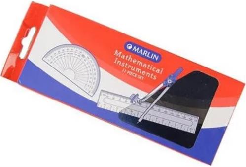 Marlin Math Set 11 Pcs Metal Container