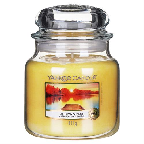 Yankee Candle Autumn Sunset Medium Jar Retail Box