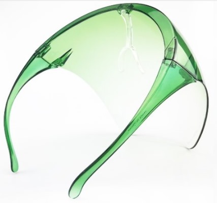 Casey Protective Faceshield Glasses Mask - Green