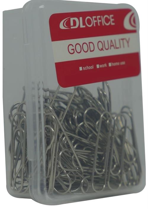 DLOffice Silver 28mm Paper Clips Plastic Tub of