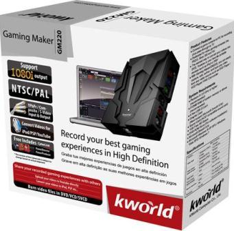 Kworld Gaming Maker:Record games console footage