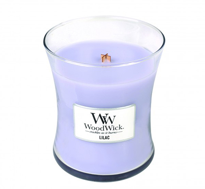Woodwick Lilac Candle Medium Jar Retail Box No
