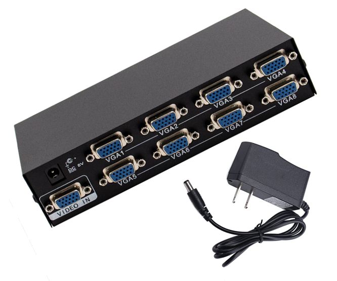 UNIQUE VGA 8 PORT VGA SPLITTER 1920X1440