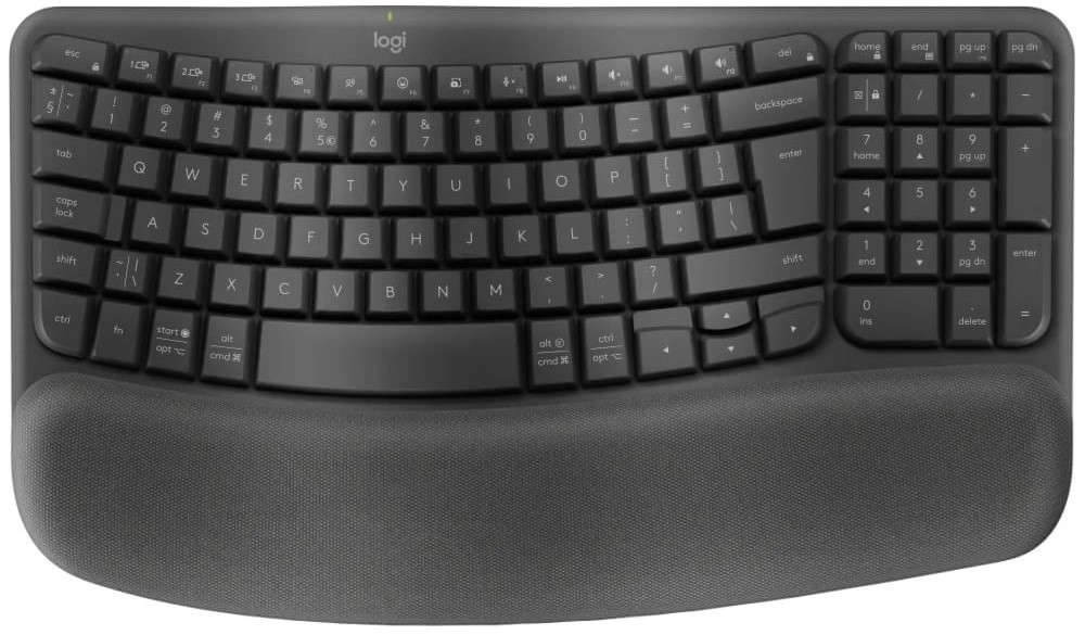 Logitech Wave Keys Wireless Ergonomic Keyboard