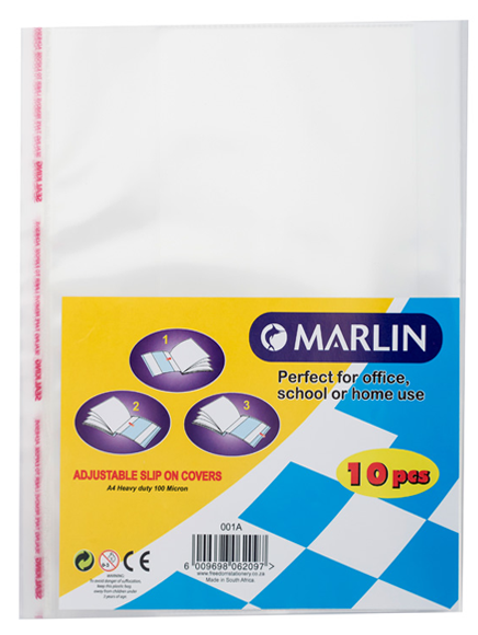 Marlin A4 Slipon Plastic Book Covers 120micron