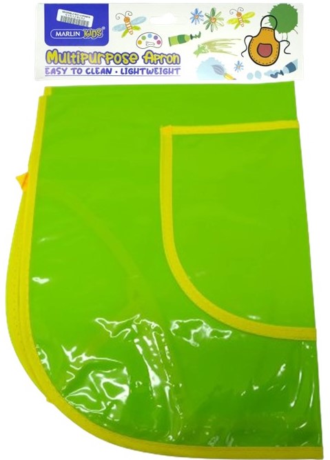 Marlin Multi Purpose Kids Plastic Aprons Lime