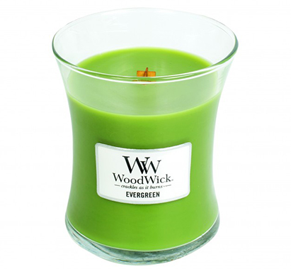 Woodwick Evergreen Candle Medium Jar Retail Box