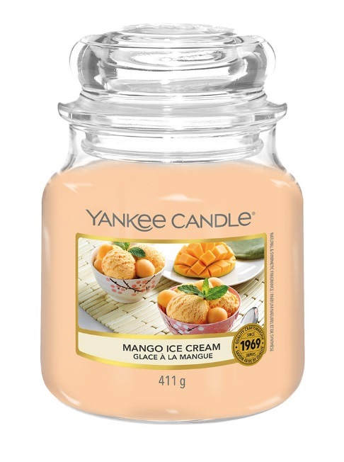 Yankee Candle Mango Ice Cream Medium Jar Retail