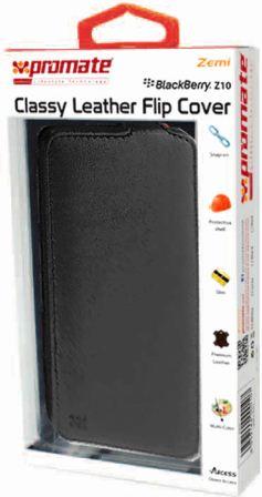 Promate Zemi BlackBerry Z10 Classy Leather Flip