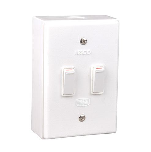 Lesco LSS Range 2 Lever 2x1 Way Switch Shrink