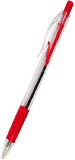 Foska Retractable Red Ball Pen 1.0mm